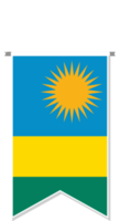 Rwanda flag in soccer pennant. png