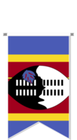 Eswatini flag in soccer pennant. png