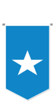 Somalia flag in soccer pennant, various shape. png