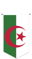 Algeria flag in soccer pennant, various shape. png