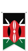 Kenya flag in soccer pennant. png