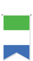 Sierra Leone flag in soccer pennant. png