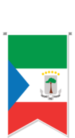 Equatorial Guinea flag in soccer pennant. png