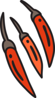 Hand Drawn pepper illustration png