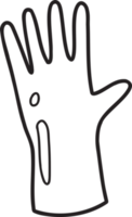 hand gezeichnete gartenhandschuhe illustration png