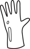 mano disegnato giardinaggio guanti illustrazione png