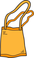 illustration de sac fourre-tout mignon dessiné à la main png