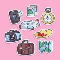 Travel Sticker Collection vector