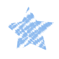 modelo de design de estrela de pentagrama de cor de água isolada png