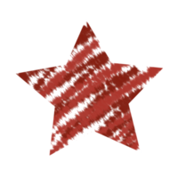 modelo de design de estrela de pentagrama de cor de água isolada png