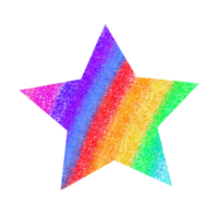 modelo de design de estrela de pentagrama de cor de água isolada png