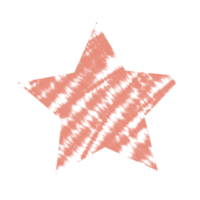 modelo de design de estrela de pentagrama de cor de água isolada png