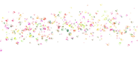 fundo festivo de confete redondo de memphis em azul ciano, rosa e amarelo. padrão infantil e fundo de férias de decoração de círculos de confete bokeh. png