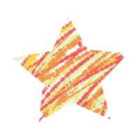 modelo de design de estrela de pentagrama de cor de água isolada png