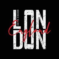 London t-shirt and apparel design vector