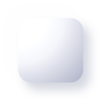 Neumorphic Square Button, 3D Square Button png