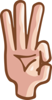 Hand Gesture Cartoon png