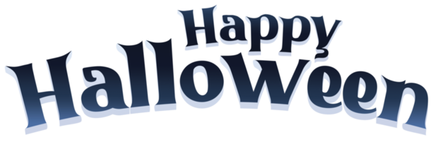 Happy Halloween Text Banner.Text Banner. Text isolated on transparent background. Halloween. png