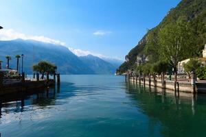 Beautiful Garda lake in Italy photo