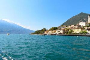 Beautiful Garda lake in Italy in summer sunshine photo