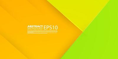 abstract background with lines and shadow. green, yellow, and orange modern design. bright poster, banner and business card . vector eps10