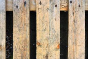 Very old wooden crates with some cracks in a close up view photo