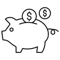 Piggy bank  which can easily modify or edi vector