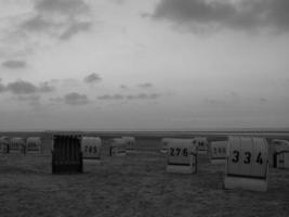 spiekeroog island in the north sea photo