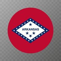 Arkansas state flag. Vector illustration.