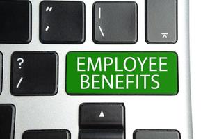keyboard with word EMPLOYEE BENEFITS. Business concept photo
