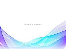 colorful wave style smooth modern background vector