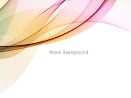 colorful motion wave style abstract background vector