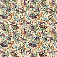 Illustration Seamless with flower pattern wallpaper photo