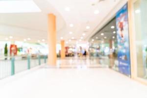 abstract blur shop and retail store in shopping mall photo