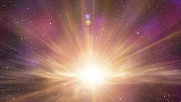 Explosión de estrella cósmica en el espacio ultraterrestre. explosión estelar. foto