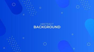 Abstract Background with blue gradient color and rounded shapes vector