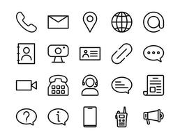 Set of contacts icons, Set of contacts collection in black color, Design elements for projects. Vector illustration, contacts icon, contact icons, contact icon vector, contact icon vector illustration