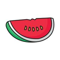 Watermelon Outline Color Icon vector