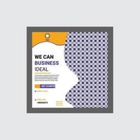 Modern Business letterhead Template Creative post Banner Design Suitable for social media post and web internet ads. Vector illustration with photo college