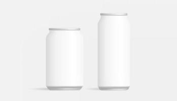 lata de bebida fría de cerveza mate realista plantilla de escaparate de empaque de maqueta de marca de producto vector