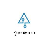 technology arrow icon logo vector