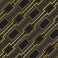 ART DECO PATTERN BACKGROUND. LUXURY GOLD AND BLACK DESIGN. vector