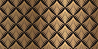 ART DECO PATTERN BACKGROUND. LUXURY GOLD AND BLACK DESIGN. vector