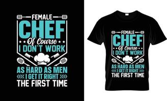 diseño de camisetas de chef, eslogan de camisetas de chef y diseño de ropa, tipografía de chef, vector de chef, ilustración de chef