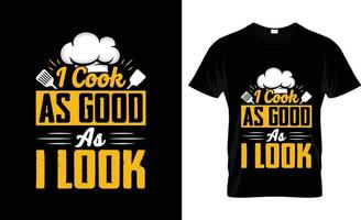 diseño de camisetas de chef, eslogan de camisetas de chef y diseño de ropa, tipografía de chef, vector de chef, ilustración de chef