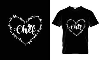 diseño de camisetas de chef, eslogan de camisetas de chef y diseño de ropa, tipografía de chef, vector de chef, ilustración de chef