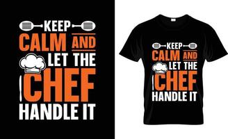 diseño de camisetas de chef, eslogan de camisetas de chef y diseño de ropa, tipografía de chef, vector de chef, ilustración de chef