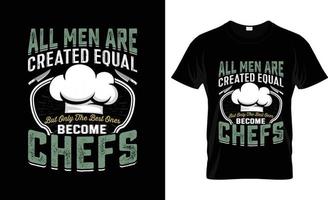 diseño de camisetas de chef, eslogan de camisetas de chef y diseño de ropa, tipografía de chef, vector de chef, ilustración de chef