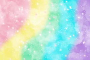 Abstract fantasy rainbow unicorn background. Holographic background with magic sparkles, stars. photo