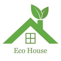 Green house logo illustration. vector